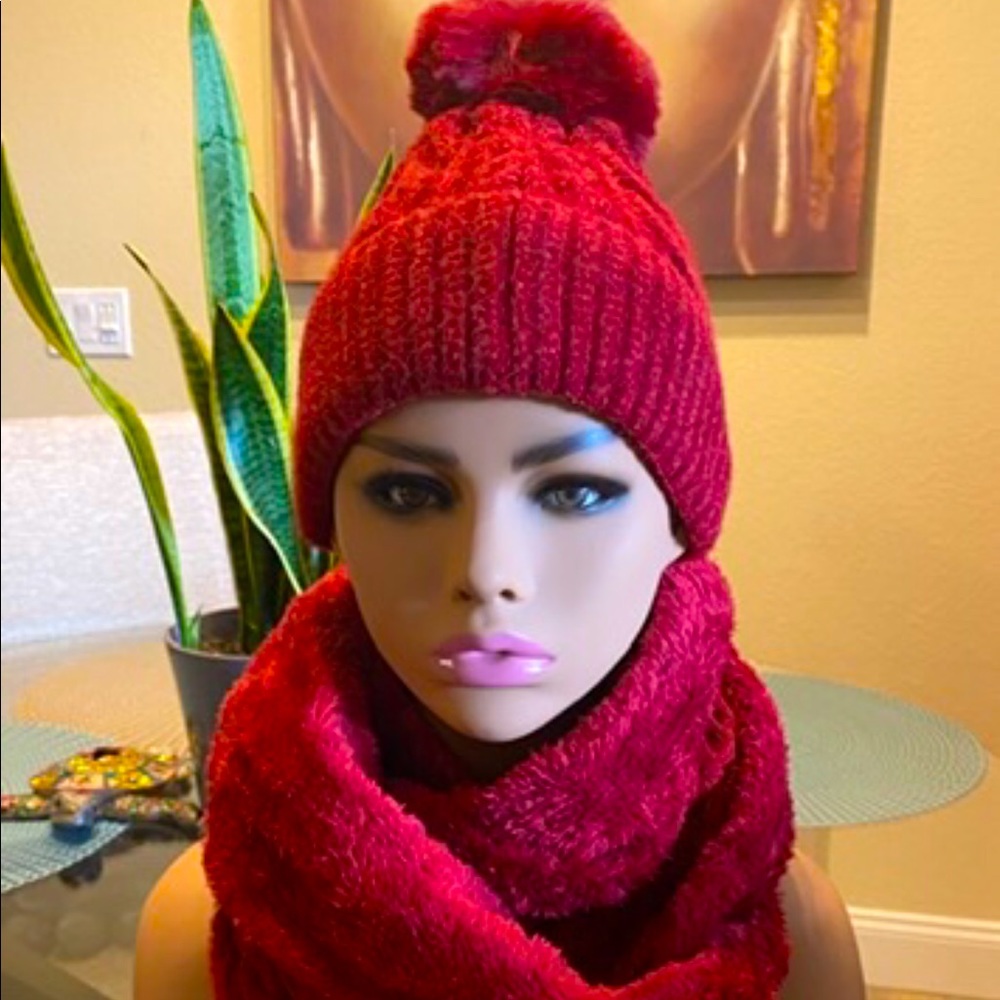 Faux Fur Hat & Scarf Set